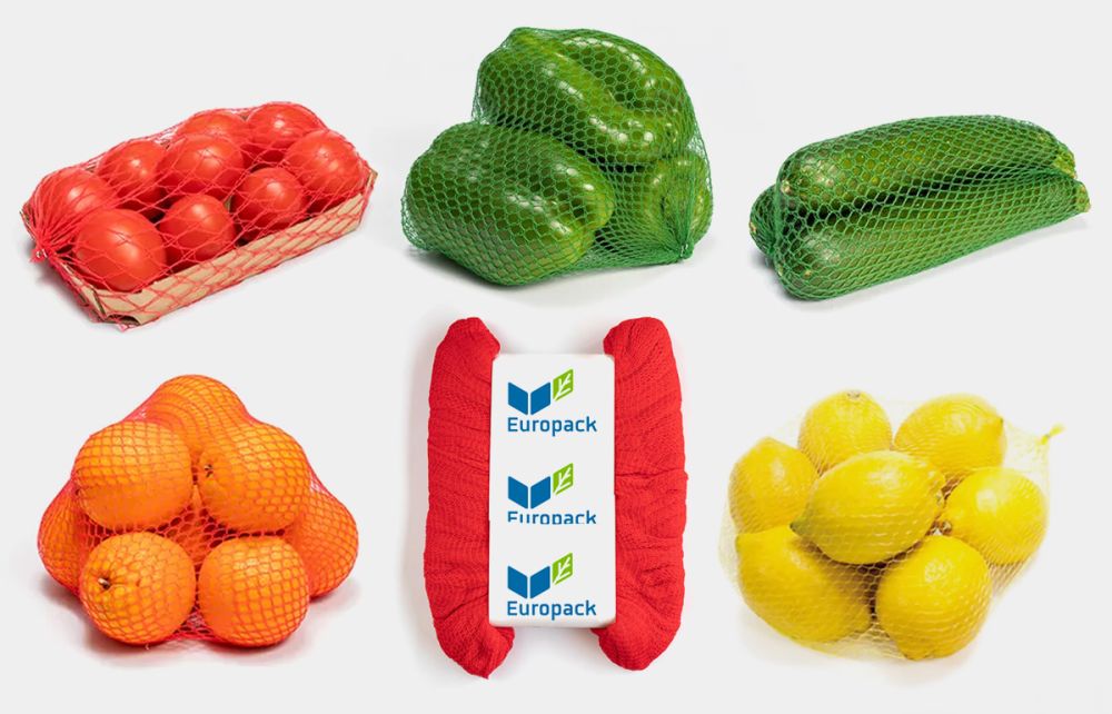 Eurpack productos: mallas compostables para frutas y hortalizas BIO